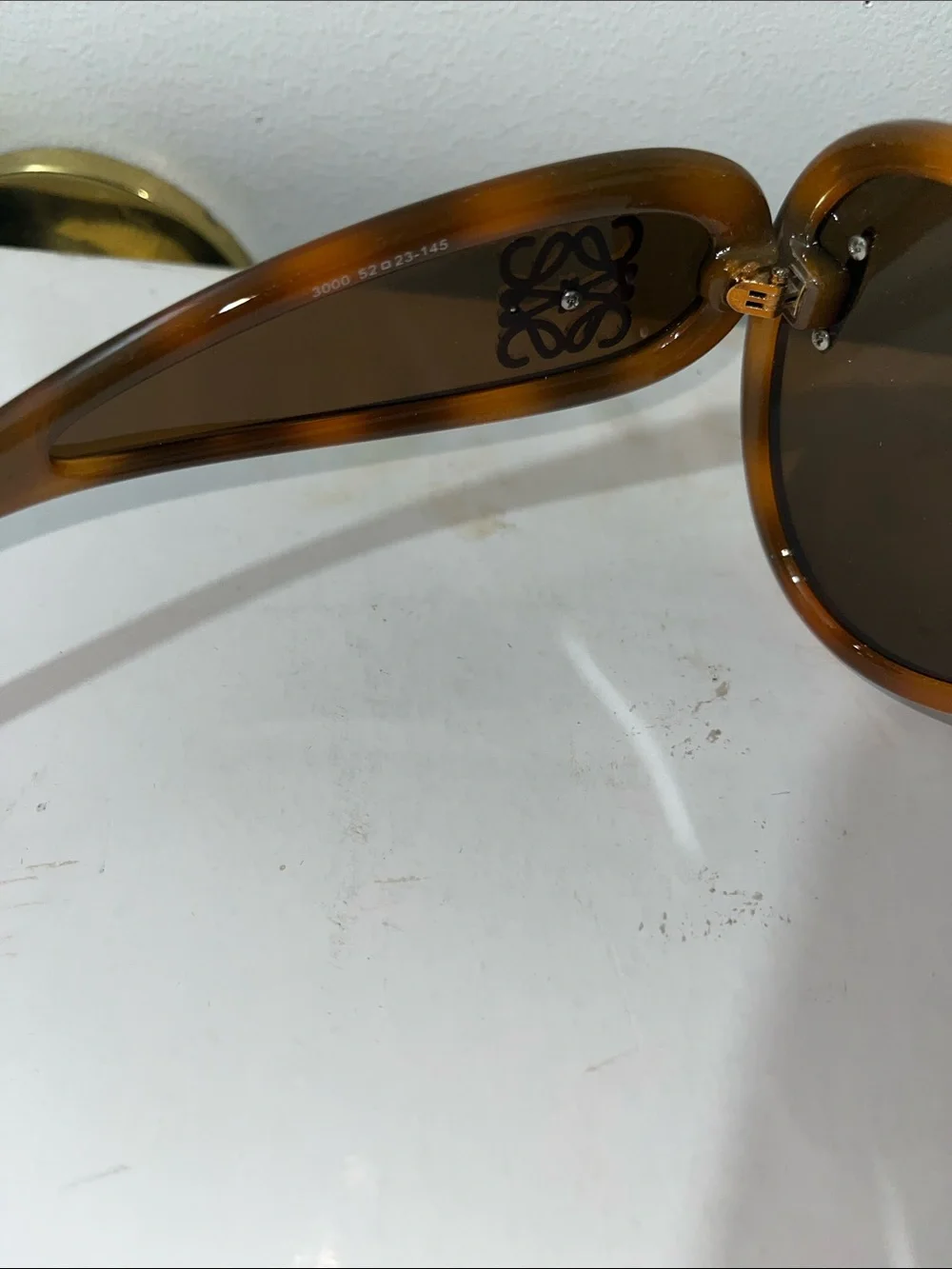 Loewe Tortoiseshell Amber Gradient Oversized Sunglasses